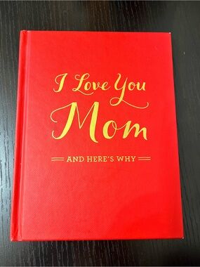 Red Hardcover Memory Journal ‘I Love you Mom’